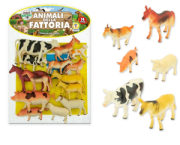 BUSTA ANIMALI FATTORIA RIGIDI 14 PZ  TEOREMA