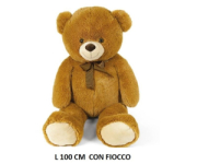 PELUCHES ORSO MARRONE L100CM C/FIOCCO  DECAR