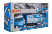 CAMION POLIZIA A FRIZ. B/O FUMO L/S C/4 DIE CAST  GLOBO