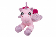 PELUX UNICORNO STESO CM 70 ROSA  GLOBO