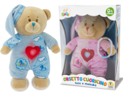 PELUCHES ORSETTO CUORICINO LUCE E MELODIA 2 COL. TEOREMA