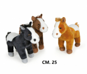 PELUCHES CAVALLINO 25CM 3 COL. ASS DECAR