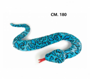 PELUCHES SERPENTE BLU 180CM DECAR