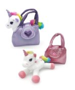 PELUCHES UNICORNI 20CM 2ASS IN BORSETTA DECAR