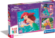 Z PZL 3X48 SQUARE DISNEY PRINCESS CLEMENTONI