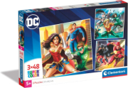 Z PZL 3X48 SQUARE DC COMICS JUSTICE LEAGUE CLEMENTONI