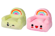 PELUCHES POLTRONA ARCOBALENO 2COL.ASS 50x50xH40 CM  DECAR