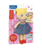 PELUCHE SOFT DOLL CHERRY TERRY GONNA AZZURRA  CLEMENTONI